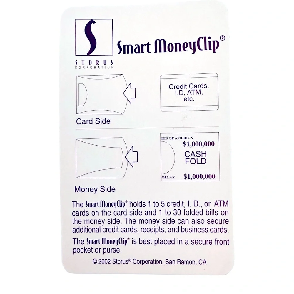 Storus Smart Pocket 2 Smart Money Clip Silver and Case
